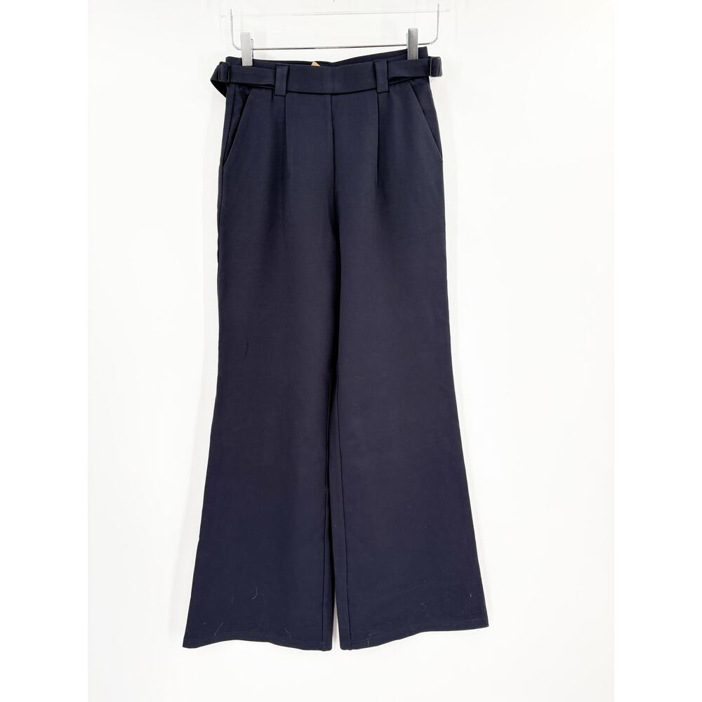 OGL Pants Size S NEW Navy Blue Pockets Adjustable Belt - Picture 2 of 8